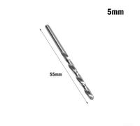 Straight Shank Left Way Drill Bits Made from Carbide for Reversal Drilling Tasks with Smooth Chip Removal 3-8mm Sizes (5mm)