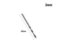 Straight Shank Left Way Drill Bits Made from Carbide for Reversal Drilling Tasks with Smooth Chip Removal 3-8mm Sizes (3mm)
