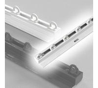 Straight Sliding ain Track 1.0-3.0m Ceiling Privacy Divider Rail for ains 280cm/9.2ft White Easy Install Smooth Glide System t for Home & Office