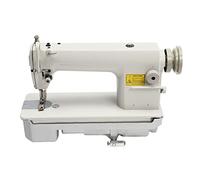 Straight Stitch Sewing Machine, Heavy-Duty Industrial Sewing Machine with 5-Stitch Length Adjustment and Automatic Bobbin Winder for Nylon, Polyester, and Cotton