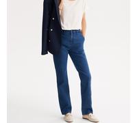 Straight Stretch Denim Jeans Stonewashed Blue