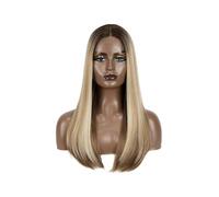 Straight Synthetic Hair 22" Glueless Bob Wig Cosplay for Women Lace Front Beautiful