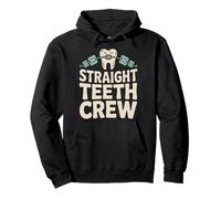 Straight Teeth Crew Braces Orthodontist Smile Pullover Hoodie