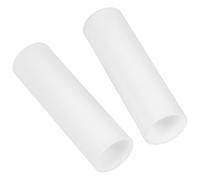 Straight Tent Pole Connector Plastic Joint 2pcs | White Portable Spare Part, Sturdy Rod Coupling Design, Broad Compatibility, Fast Setup for Temporary Shelter Assembly