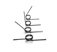 Straight Torsion Spring,5pcs 65Mn Steel V-Shaped Spring Ring Wire Diameter 0.6mm Angle 60 90 120 180 Degrees(1.8mm (90 Degrees),5mm)