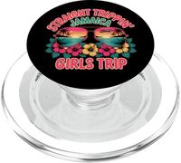 Straight Trippin’ Jamaica Girls Trip Vacation Tropical PopSockets PopGrip for MagSafe