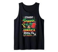 Straight Trippin' Jamaica Vacation 2025 Birthday Family Trip Tank Top