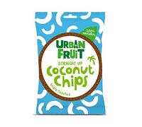 Straight Up Coconut Chips - Crispy Triple Toasted Snack By Urban Fruit 25g (Pack of 1)