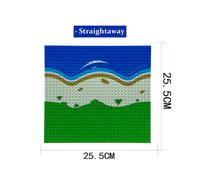 ( Straightaway) Base Plate City Creek River Beach Corner Grass Island for LEGO Boards 32X32 Dots