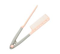 Straighten Comb For Hair, Straightener Hairdressing Salon Brush, V Shaped Smoothing Brush Flat Ironing Supplies, For Home Commuting Dating Holiday Road Trip Travel
