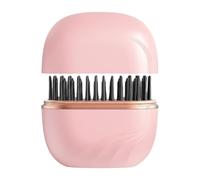 Straightener Brush - 3-Level Rechargeable Portable Anti-Scald Straightener Comb | Home Salon Straightening Brushes for Vacation Holiday Road Trip Commuting Dating and Other Purpose