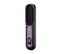 Straightener Brush - 3 Temperature Settings,Hair Straightener Comb | for Salon Hairdressing Dorm Travel Hotel Bathroom Hairdresser Women Mother
