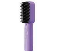 Straightener Brush | Professional Anti-Scald Styling Tools,Flat Iron Hot Brush | for Outdoor Travel Vacation Morning Rush