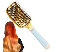 Straightener - For straightening with massage, for with bristles - that adapts to the curves of the head, this bristle distributes evenly from the head, combing back, combing for