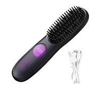 Straightening Brush | USB Rechargeable Ceramic Heated Cordless Hair Brush | Ceramic Hot Comb | for Girls Wife Girlfriend Home Bathroom Travel Vacation Business Salon