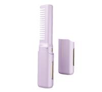 Straightening Comb - Cordless Hair Tool, Heated Brush, Electric Styling | Compact Travel Size Straightener with 3 Temperature Levels, Longtail Keyword for Quick Touch Ups, Frizz Control and On The Go