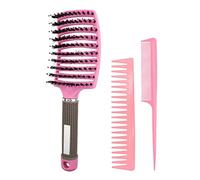 Straightening Comb Hair Combs Creative 3-piece and Beard for Curly and Fine Simple Handmade Hairbrushes for Men and Women Home Use