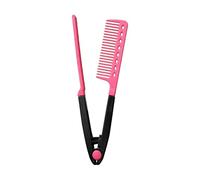 Straightening Comb, Hairdressing Styling Flat Iron Comb, Styling Smoothing Brush Professional Grooming for Home Road Trip Vacation Dating Commuting Travel