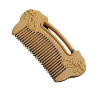 Straightening Comb Ruyi Lock Pattern Engraved Comb Chinese Retro Long Hair Portable Beard