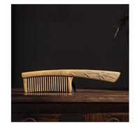 Straightening Comb Solid Wood Carved Hair Comb, Curly, Styling, Suitable for Long, Wet, Etc