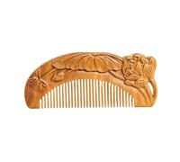 Straightening Comb Solid Wood Fine Tooth Comb Men's Beard Chinese Carved Curling Suitable For All Hair Types