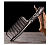 Straightening Comb Solid Wood Straight Hair Comb Black Curly Retro Style With Handle Design
