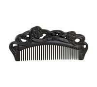 Straightening Comb Solid Wood Wet Hair Comb Men's Black Portable Travel Home Bathroom