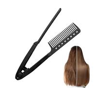 Straightening Comb V Shaped Flat Ironing Supplies Styling Smoothing Brush | Styling Straightening Comb for Flat Iron Professional Flat Ironing Supplies, for Home, Holiday, Travel, Road Trip, Commu