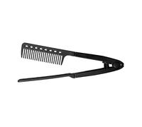 Straightening Comb - V Type Ceramic Iron, Anti Scald Hot Brush, Non Slip Wet Dry Hairdressing Equipment, Styling Tool for Long Thick Hair, Professional Salon Finish, Ladies Home Hotel Dorm Travel