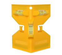 Straightening Tools | Small Leveling Post and Pipe Spirit Levels, Leveling Tool with 3 Vials, Folding Leveling Tool, Pipe Angle Detector for Pipes, Signs, Labels and Bricks