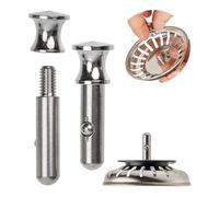 Strainer basket replacement spigot, 1 piece, 30 mm long spigot with ball, protrudes 25 mm deep into the drain, Ø 7.8 mm pin, made of stainless steel, compatible with Blanco, Franke