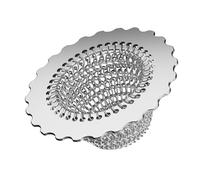 Strainer for the Kitchen Sink, Clog-free Food Catcher Basket, Reversible Mesh Strainer with a Flexible Chain, for Waste Disposal, Food Leftovers, Dirt Waste