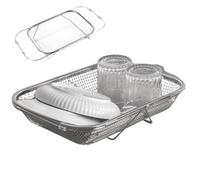 Strainer Over Sink | Stainless Steel Extendable Draining Mesh,Kitchen Fruit Colanders,for Kitchen RV Dorm Bars Office Craft Room Campsite Home Cooks Cooking Lovers Berries Tomatoes