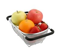 Strainer Over The Sink Fine - Masked Oval Drain Rack, for Fruit Washing Rice, Fruit Vegetable Pasta Grocery Berries | Multipurpose Outdoor Indoor Utility portable functional