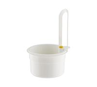 Strainer Self Cleaning Kitchen Hanging Food Waste Collector Automatic Pressure Discharge Kitchen Drain Garbage Collector 1pc Rubber Sink Stopper And Strainer (White, 20.2x14.2x13cm)