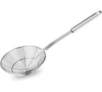 Strainer Skimmer, Stainless Steel Asian Strainer Ladle Frying Spoon with Handle for Kitchen Deep Fryer, Pasta, Spaghetti, Noodle, 5.5 Inch