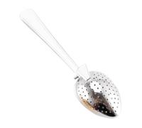Strainer Spoon - Metal, Long Handle, Tea Diffuser, Stainless Steel Fine Mesh Egg Clip Infuser | Loose Leaf Interval Steeper for Coffee Home Travel Brewing Lovers