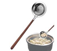 Strainer Spoons for Kitchen - Strainer Spoon with Long Handle - Stainless Steel for Frying Fondue Cooking - Ravioli Noodles and Table Service