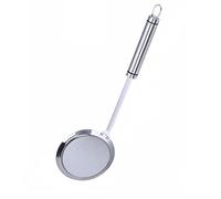 Strainers Fine Mesh, SUS 304 Premium Stainless Steel Fine Mesh Food Strainer Kitchen Colander Sieve Sifter Hand-held Oil Spoon Seives with Good Grip Handle, Small Medium Large Size