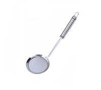 Strainers Fine Mesh, SUS 304 Premium Stainless Steel Fine Mesh Food Strainer Kitchen Colander Sieve Sifter Hand-held Oil Spoon Seives with Good Grip Handle, Small Medium Large Size