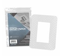 Strait-Flex Drywall Patch - Outlet-Patch for Electrical Box Repairs -Pre-Cut Drywall Repair Solution for Mis-Cuts and Damage Around Receptacles - Fast, Strong, Sandable - Fits Standard Boxes - 10 Pack