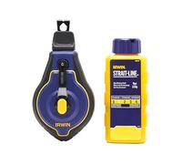 Strait line Speedline Pro Chalk Reel 30m (100ft), with 6:1 planetary gears, provides smoother line extraction and longer gear life 6x faster rewind than traditional chalk reels.