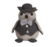 Straits Grey Mr Owl Weighted Door Stop