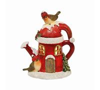 Straits Robins LED Light Up Snowy Watering Can 16cm Tall Christmas Table Decoration