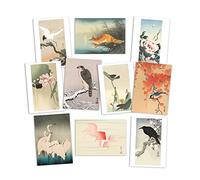 Strand Clothing Japanese Ukiyo-e Art Postcards Set of 10 - Postcard Pack Woodblock Print Cards Ohara Shoson