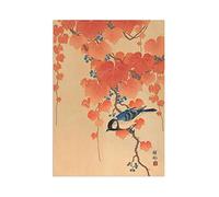 Strand Clothing Japanese Ukiyo-e Art Print Poster Woodblock Wall Art - Bird Paulownia Branch by Ohara Koson (Unframed)