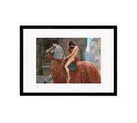 Strand Clothing Lady Godiva Art Print Wall Décor Poster John Collier Pre Raphaelites Painting (Black Large + Mount)