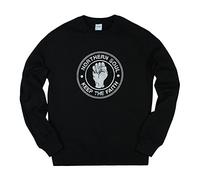Strand Clothing Northern Soul Keep The Faith Sweatshirt - Fist Logo Men’s Unisex Black Pullover - 3XL