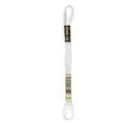DMC Garn Six-Strand Mouline Embroidery Cotton 8.7 yd White 117-BLANC (12-Pack)