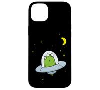 Strange Alien In Silly Flying Saucer UFO Halloween Case for iPhone 14 Plus